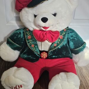 2001 Dan Dee Snowflake Boy Teddy Bear Plush Christmas 20” Stuffed Animal